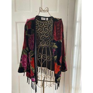 CHICO'S design beautiful boho open front kimono